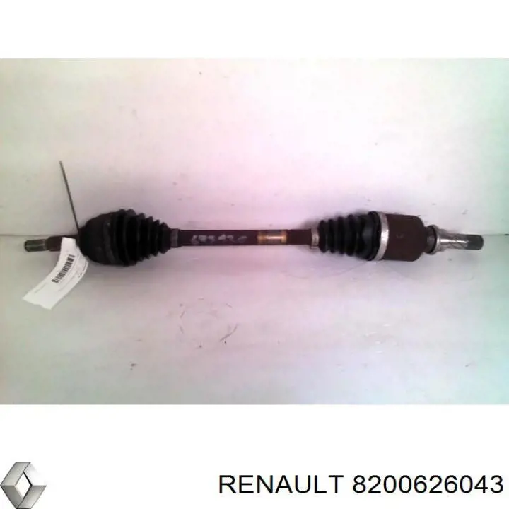 Полуось (привод) передняя левая 8200626043 Renault (RVI)