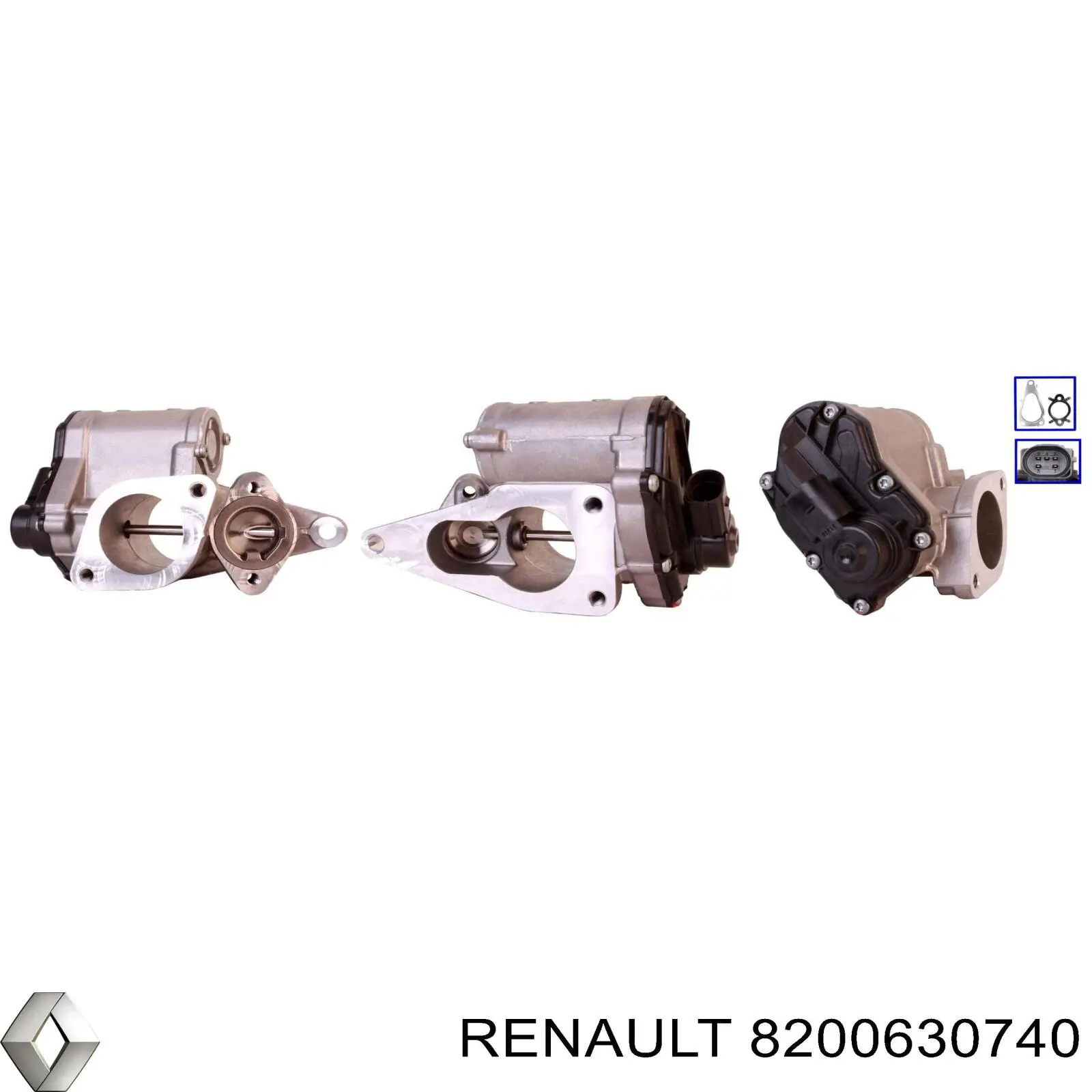 Приборы управления системы рециркуляции Renault (RVI) 8200630740 цена, от 31.67 USD