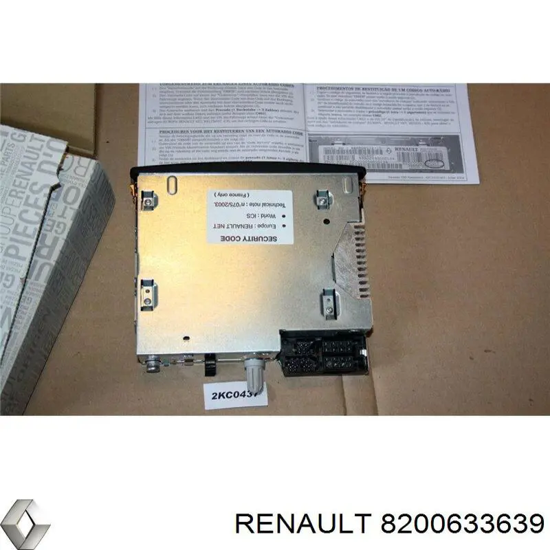 Магнитола (радио AM/FM) Renault (RVI) 8200633639 цена, от 12.67 USD