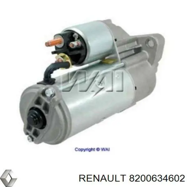 Стартер Renault (RVI) 8200634602 цена, от 112.18 USD