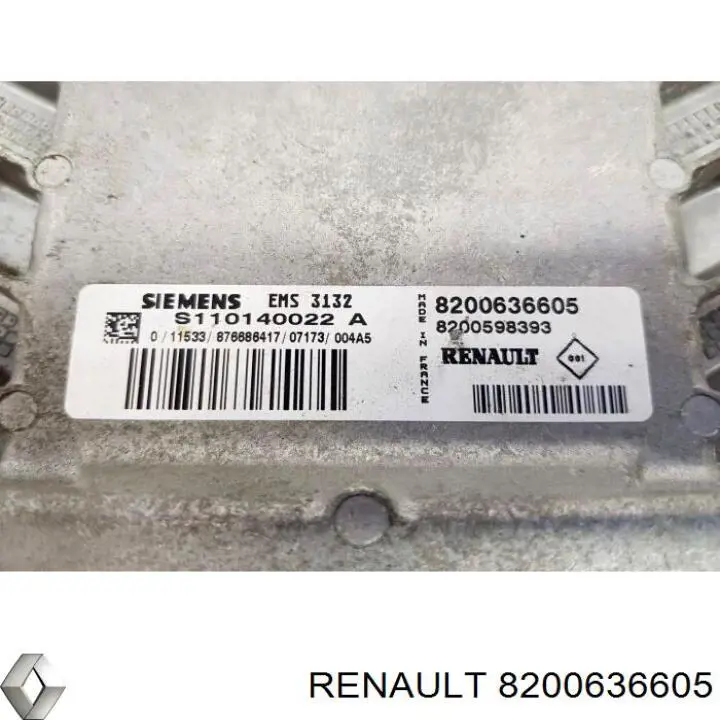 8200636605 Renault (RVI) Мозги двигателя