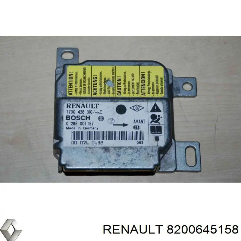Модуль-процессор управления подушки безопасности Renault (RVI) 8200645158