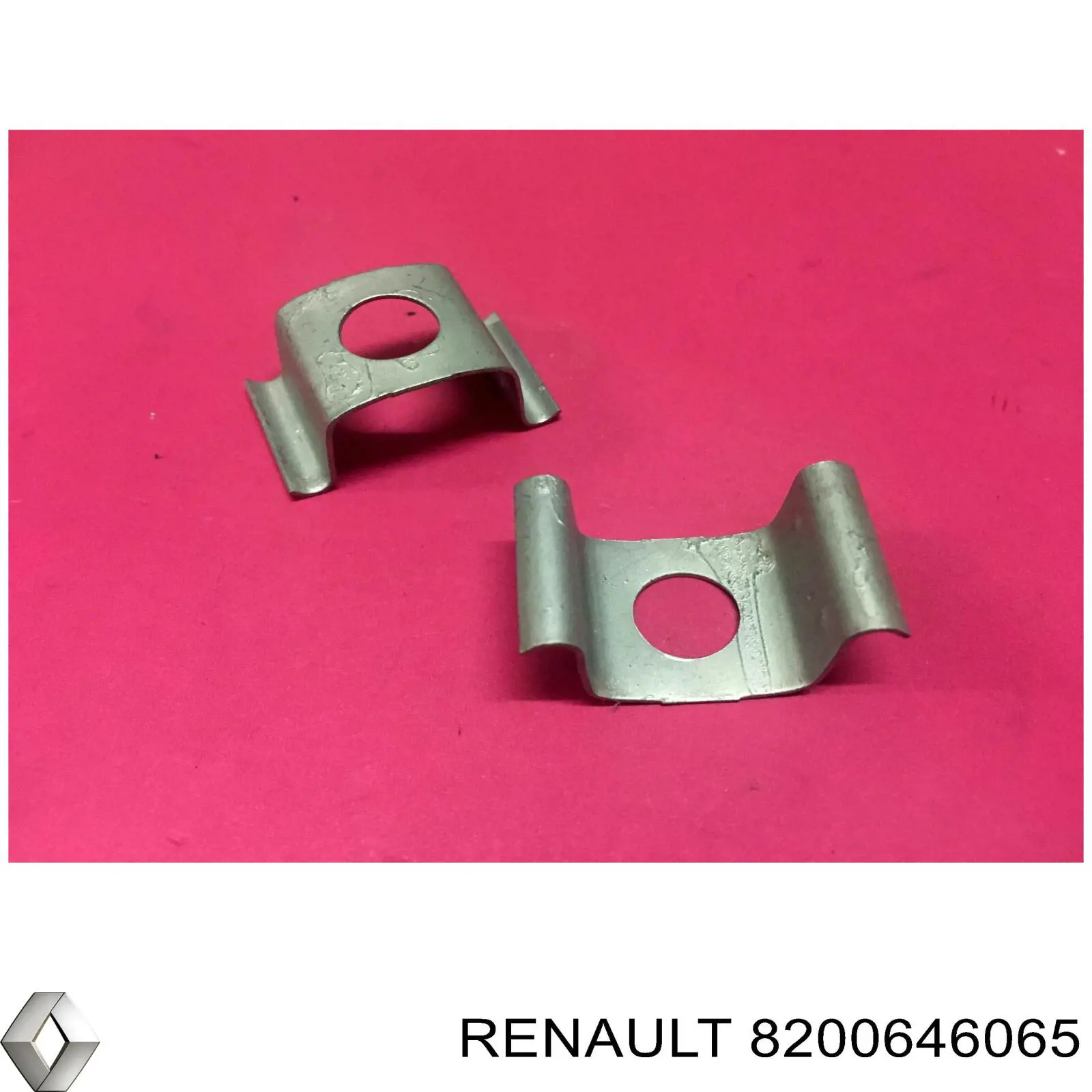 Soporte de fijación de una manguera de freno 8200646065 Renault (RVI)