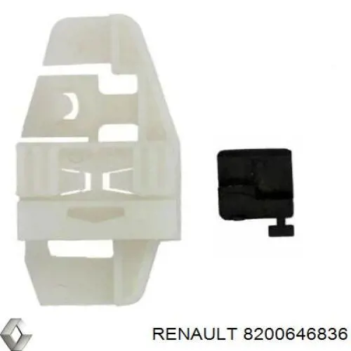 8200646836 Renault (RVI) mecanismo de acionamento de vidro da porta traseira direita