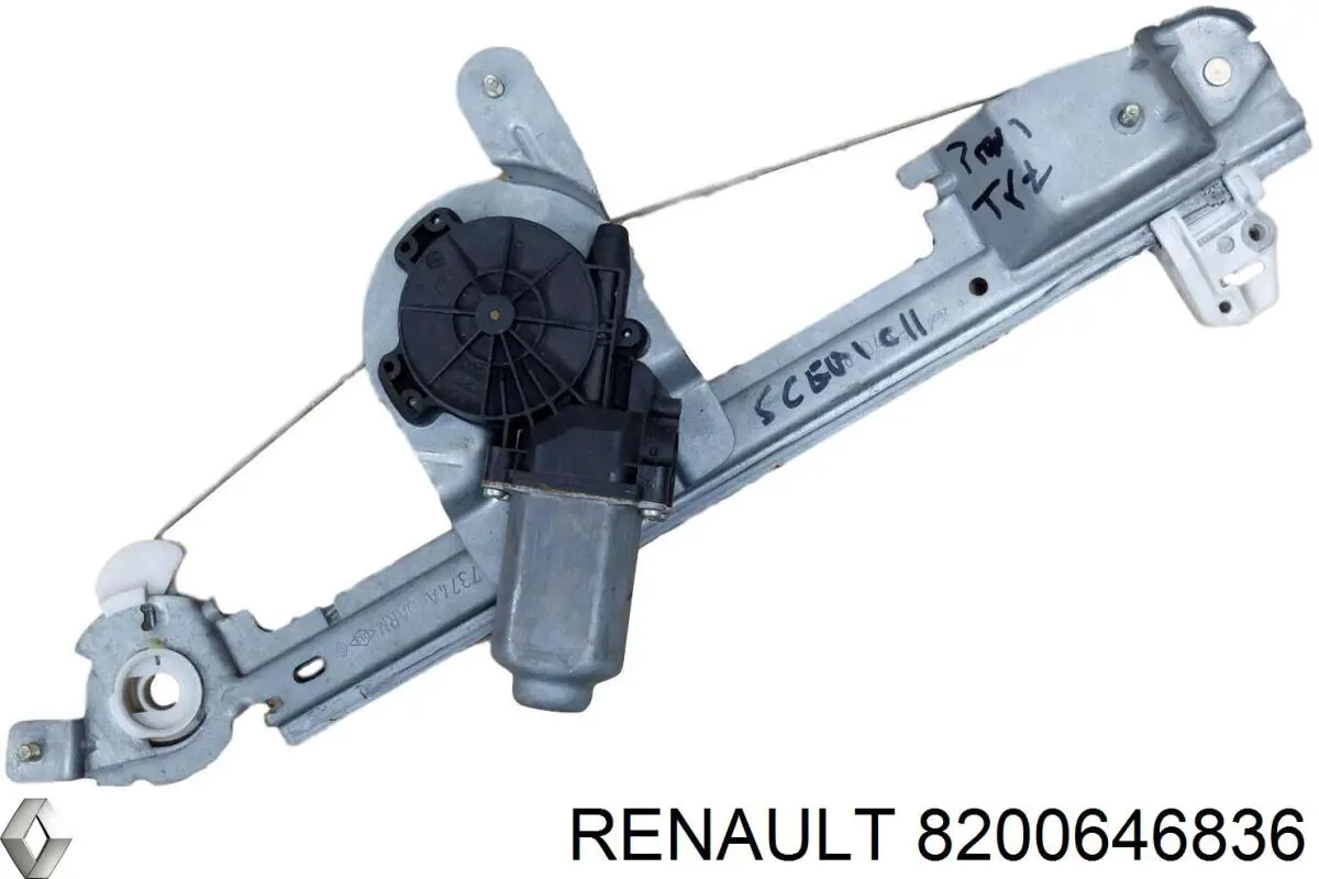 Механизм стеклоподъемника двери задней правой 8200646836 Renault (RVI)