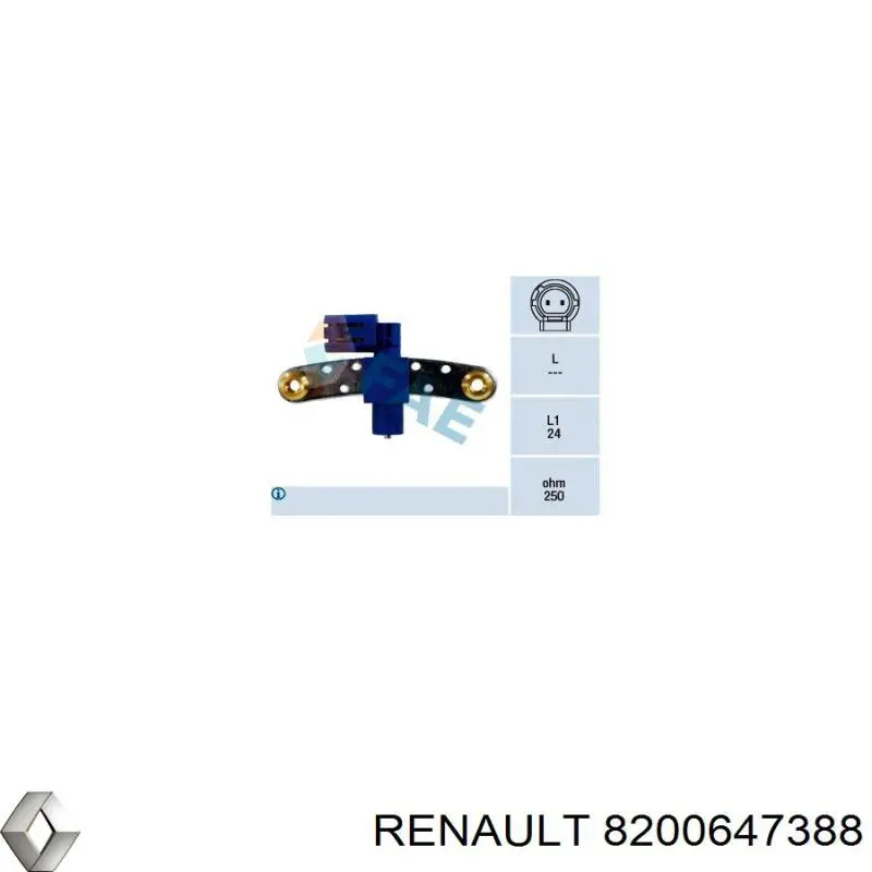 Купить 8200647388 Renault (RVI) Датчик оборотов коленвала