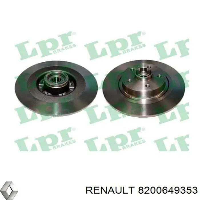 Задний тормозной диск Renault (RVI) 8200649353 цена, от 89.90 USD