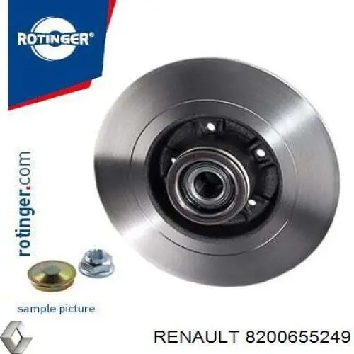 Купить 8200655249 Renault (RVI) Диск тормозной задний