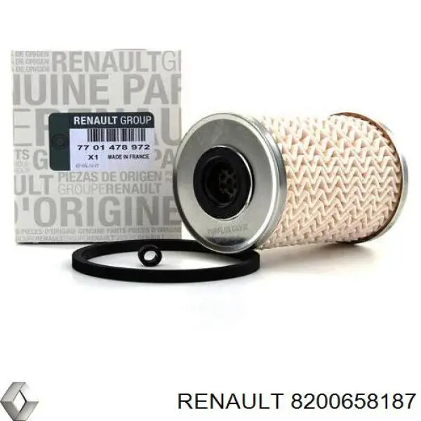 8200658187 RENAULT Tubo flexible de aire de sobrealimentación derecho original y equivalente