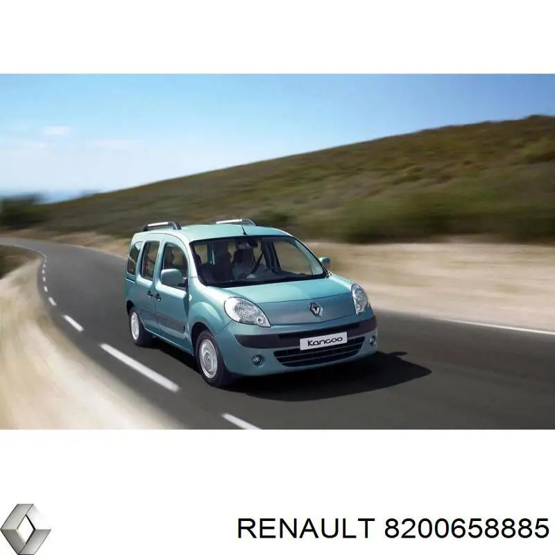 8200658885 Renault (RVI) proteção do pára-choque dianteiro
