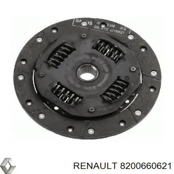 8200660621 Renault (RVI) disco de embraiagem