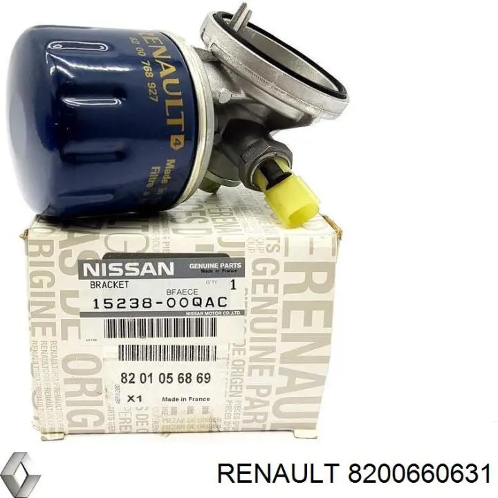 Корпус масляного фильтра 8200660631 Renault (RVI)