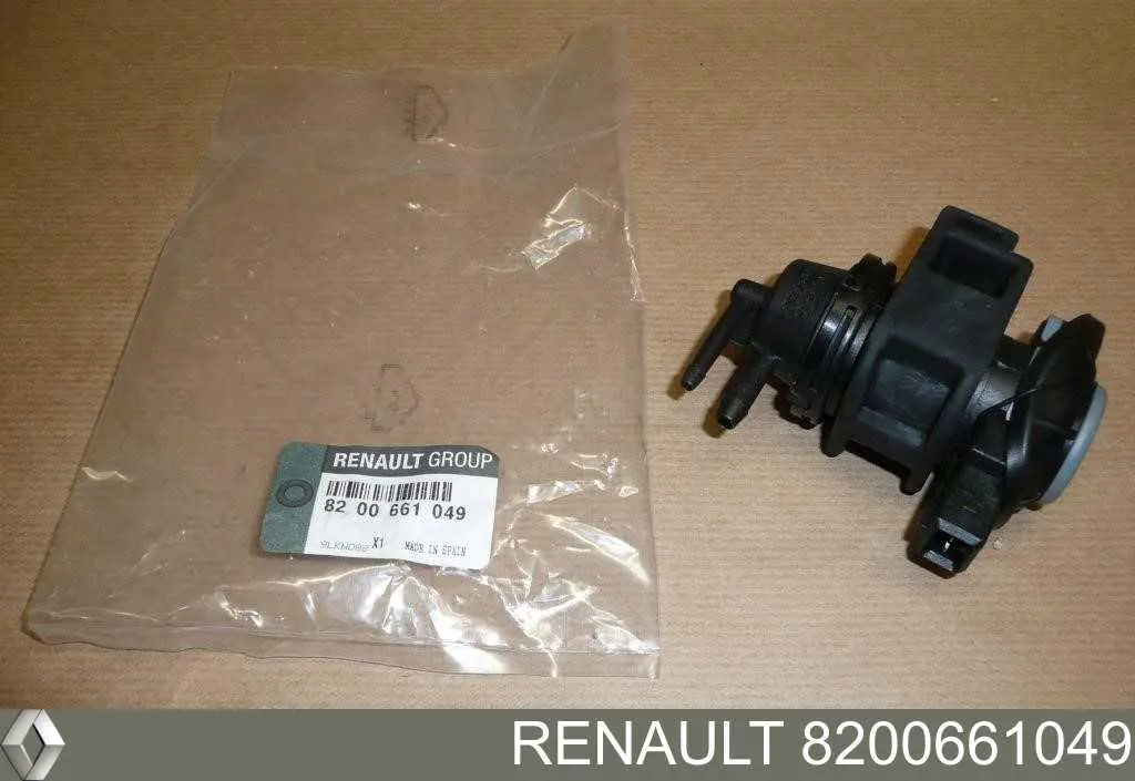 Купить 8200661049 Renault (RVI) Клапан преобразователь давления наддува (соленоид) 