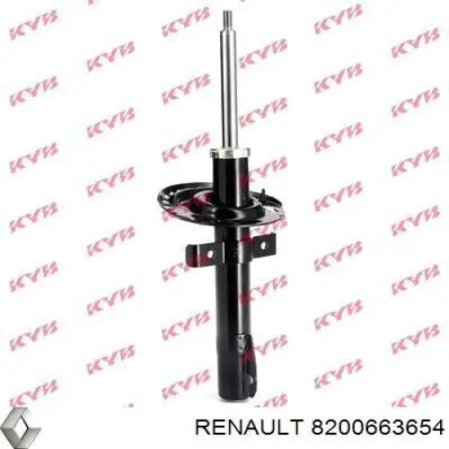 8200663654 Renault (RVI) amortecedor dianteiro