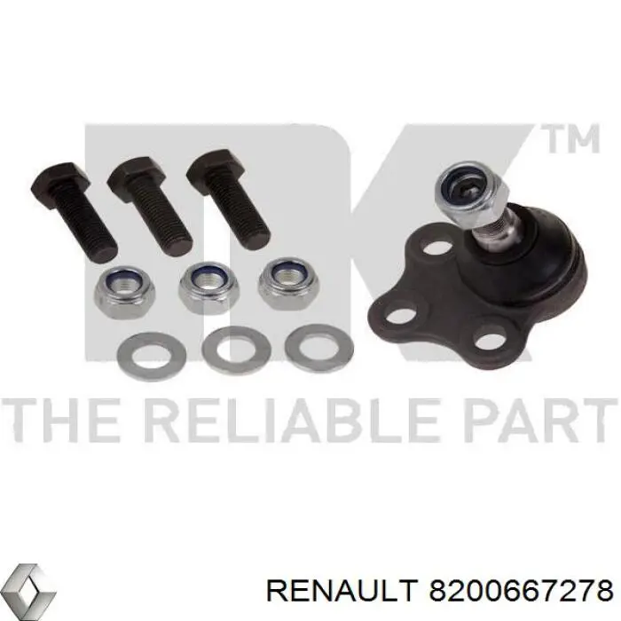 Protección de rótula 8200667278 Renault (RVI)