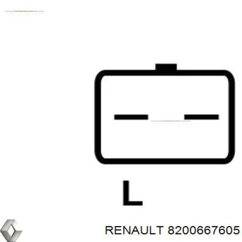 Автомобильный генератор Renault (RVI) 8200667605 цена, от 132.49 USD