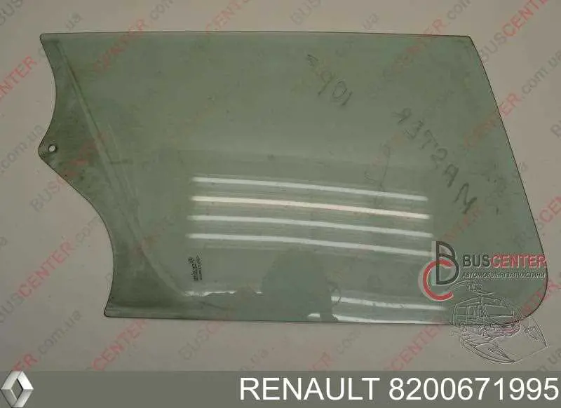 Стекло двери передней левой 803015239R Renault (RVI)