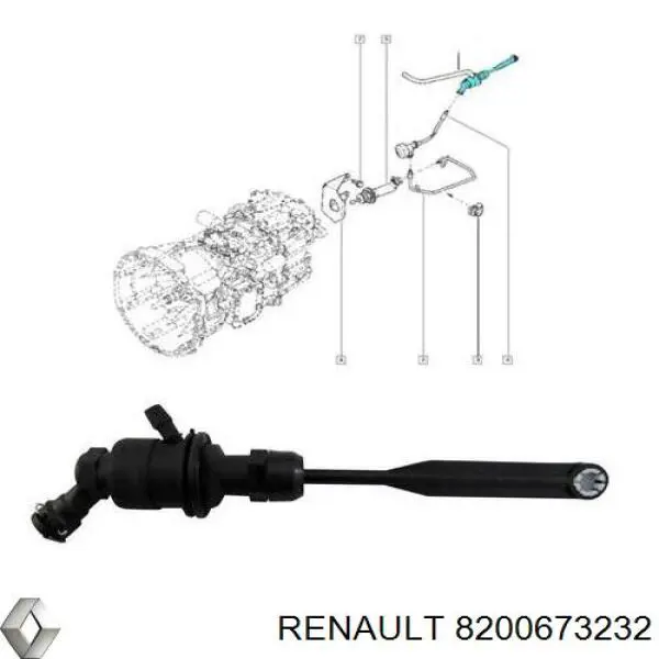 Купить 8200673232 Renault (RVI) Главный цилиндр сцепления