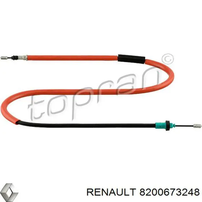 Трос ручного тормоза задний Renault (RVI) 8200673248 цена, от 15.53 USD