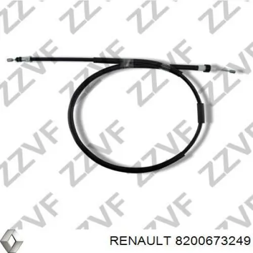 Купить 8200673249 Renault (RVI) Задний правый трос ручника