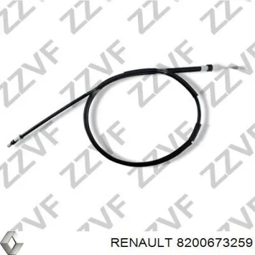 Трос стояночного тормоза задний правый Renault (RVI) 8200673259 цена, от 12.68 USD