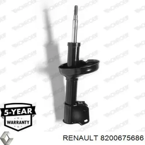 Амортизатор передний 8200675686 Renault (RVI)