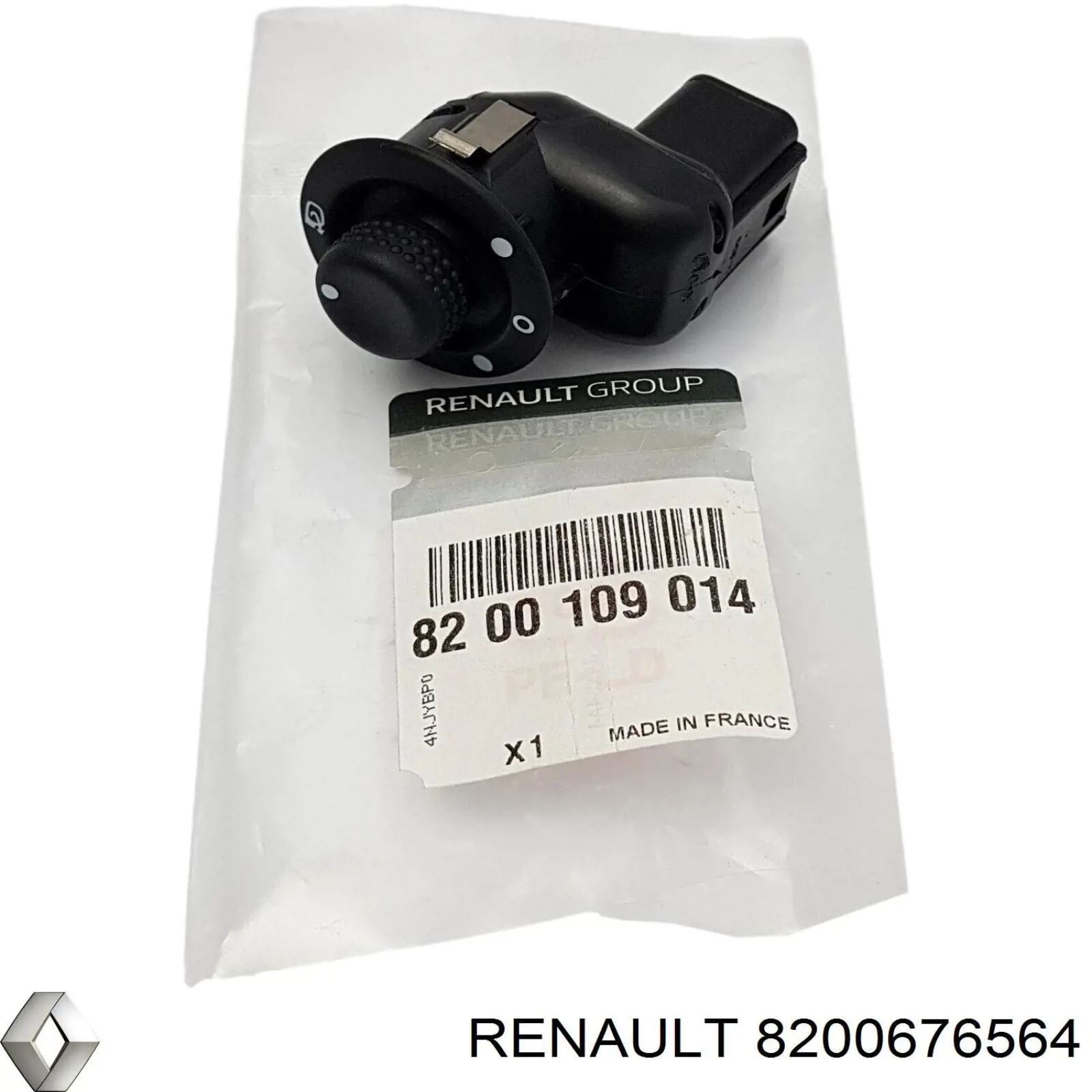 Блок управления зеркалами заднего вида, на двери 8200676564 Renault (RVI)