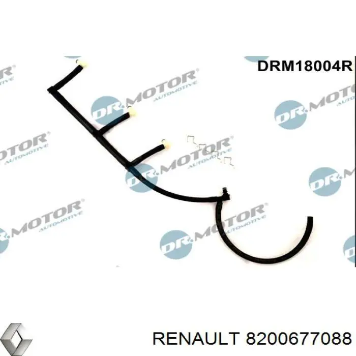 Трубка топливная, обратная от форсунок Renault (RVI) 7701479033 цена, от 39.65 USD