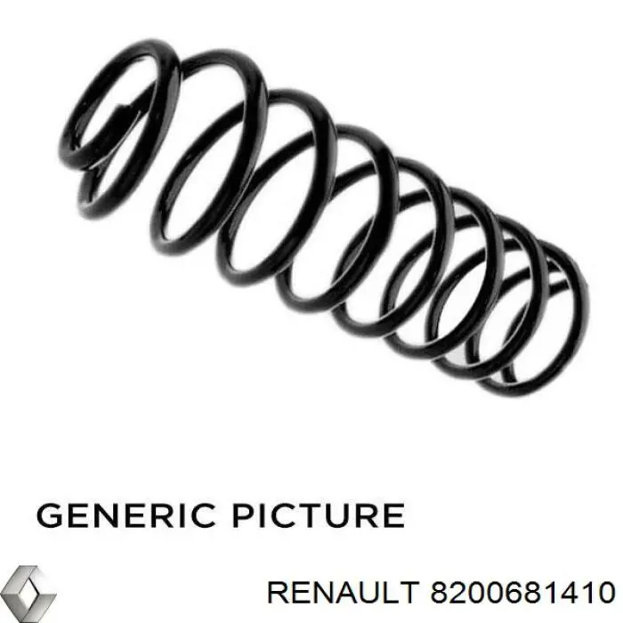 Купить 8200681410 Renault (RVI) Пружина подвески