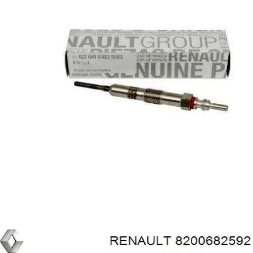 Свеча накала Renault (RVI) 8200682592