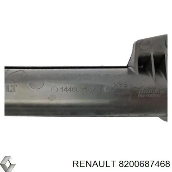 Купить 8200687468 Renault (RVI) Патрубок воздушный, выход из турбины/компрессора (наддув)