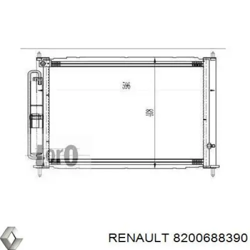 Купить 8200688390 Renault (RVI) Радиатор водяной