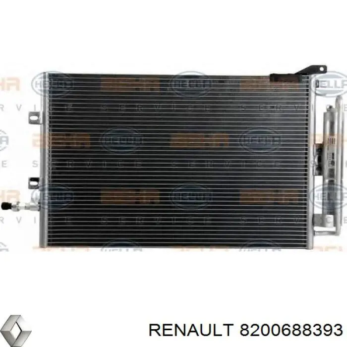 Радиатор кондиционера 8200688393 Renault (RVI)