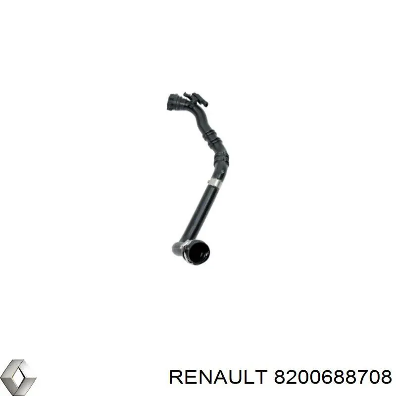 Шланг (патрубок) интеркуллера левый Renault (RVI) 8200688708