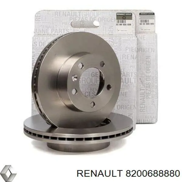 Диск тормозной передний Renault (RVI) 8200688880