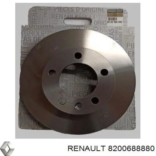 Передние тормозные диски 8200688880 Renault (RVI)