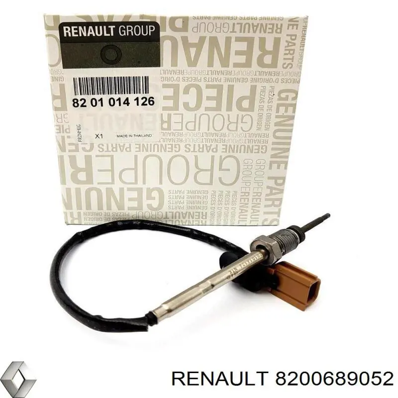 Sensor de temperatura, gas de escape, en catalizador 8200689052 Renault (RVI)