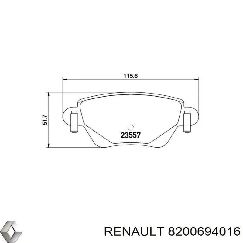 Купить 8200694016 Renault (RVI) Трос стояночного тормоза задний левый