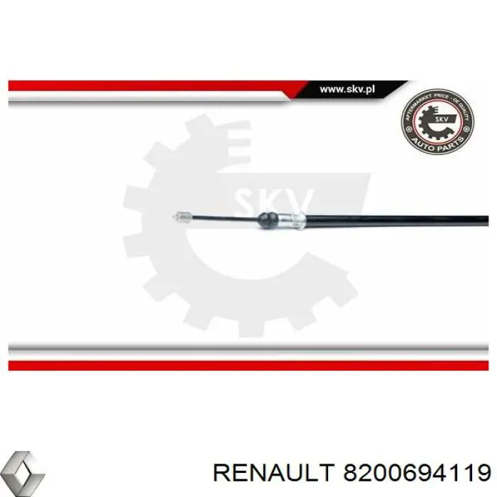 8200694119 Renault (RVI) Трос ручного тормоза задний правый/левый