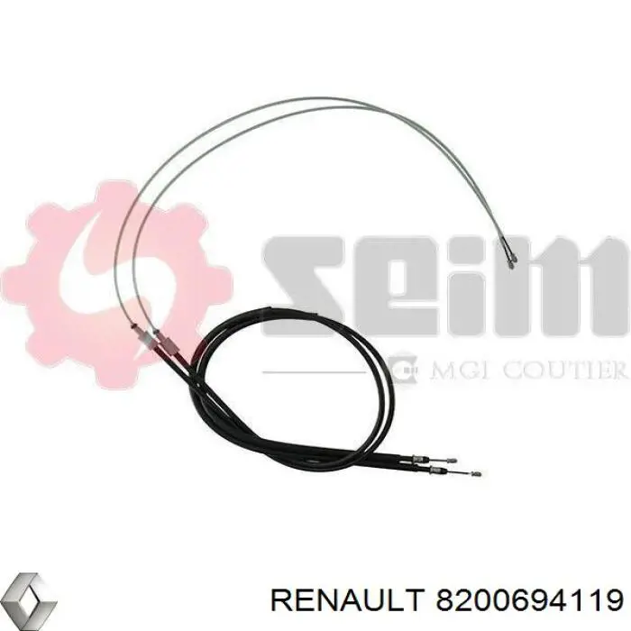 Задний трос ручника 8200694119 Renault (RVI)