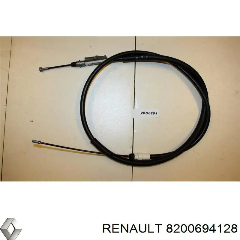 Задний трос ручника Renault (RVI) 8200694128 цена, от 12.67 USD