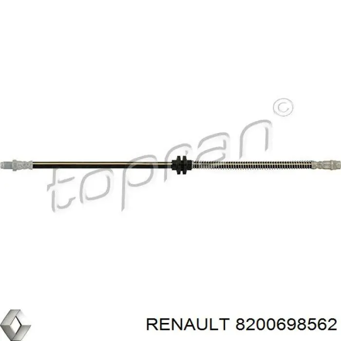 Шланг тормозной передний Renault (RVI) 8200698562 цена, от 12.40 USD