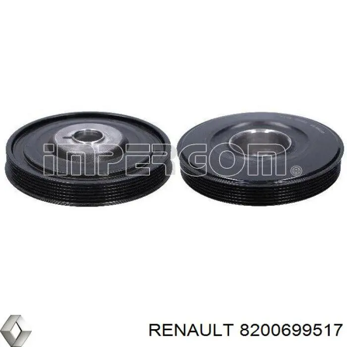 Купить 8200699517 Renault (RVI) Шкив-демпфер коленвала