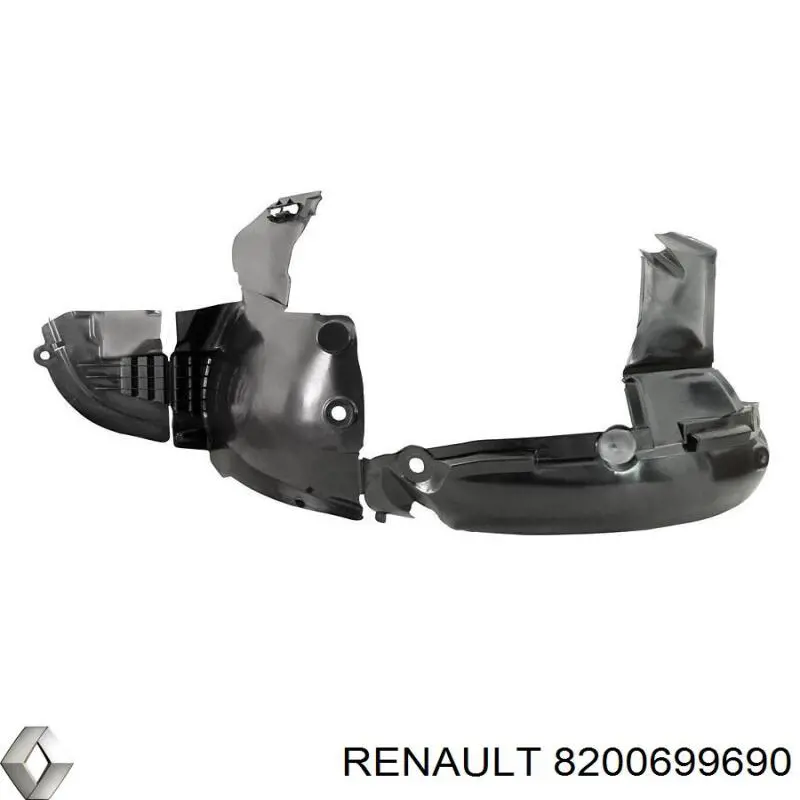 Подкрылок крыла переднего левый Renault (RVI) 8200699690 цена, от 14.14 USD