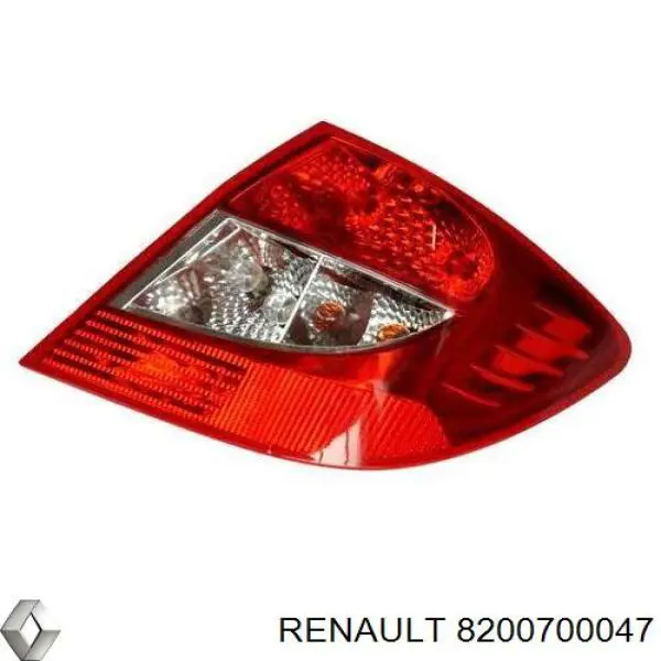 Фонарь задний правый Renault (RVI) 8200700047 цена, от 44.37 USD