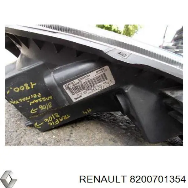 Фара левая Renault (RVI) 8200701354 цена, от 85.01 USD