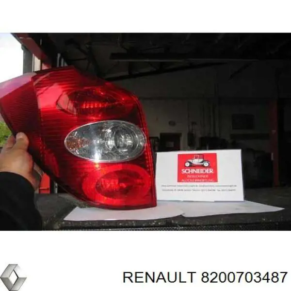 8200703487 Renault (RVI) lanterna traseira esquerda