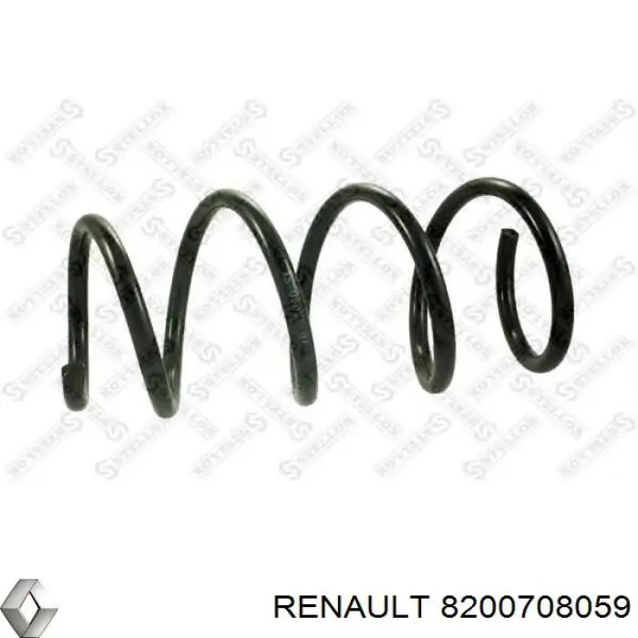 Передняя пружина 8200708059 Renault (RVI)