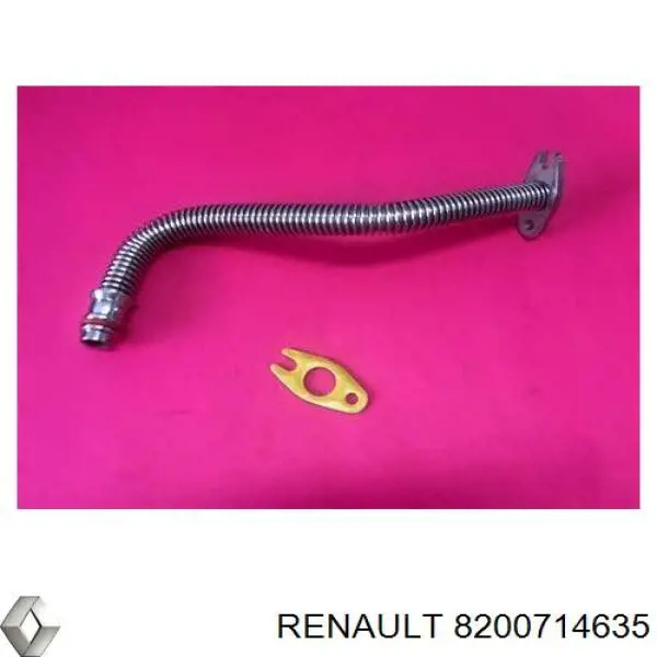Трубка (шланг) отвода масла от турбины Renault (RVI) 8200714635 цена, от 31.64 USD