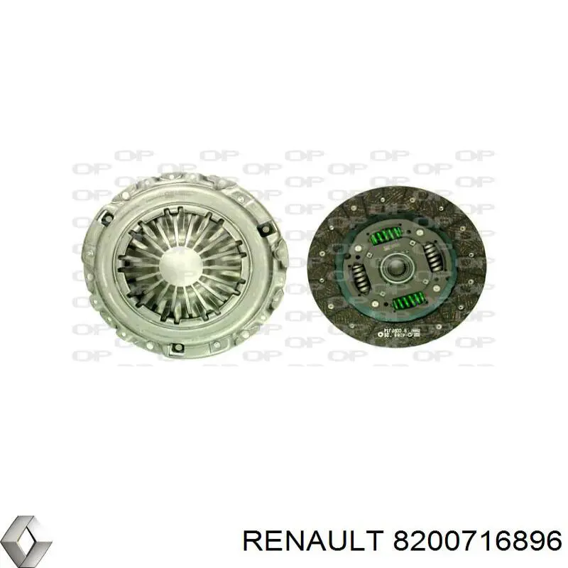 Купить 8200716896 Renault (RVI) Комплект сцепления (диск, корзина, подшипник)